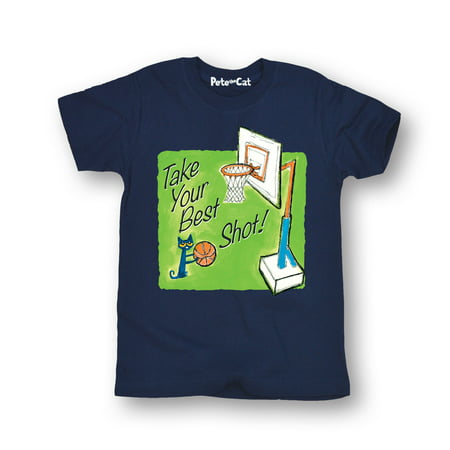 Pete The Cat Take Your Best Shot Multi - YOUTH SHORT SLEEVE (Best Baffles For Short Shots)