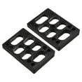 thumbnail image 1 of Unique Bargains Skateboard Riser Pads, 2pcs 3x2' Skateboard Angled Wedge Pads, Black, 1 of 5