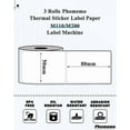 thumbnail image 3 of YANI -Phomemo 50x80mm Thermal Labels 3Roll Sticker Label for M110/M120/M200 Printer, 3 of 6