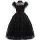 thumbnail image 4 of Addams-Disfraz de Cosplay de Wednesday para niña, Vestidos para niños, Carnaval, Pascua, fiesta de disfraces de Halloween para 3-12 años, novedad de 2023, 4 of 4