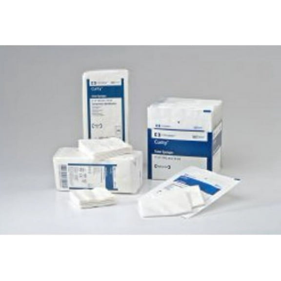 Curity NonWoven Sponge NonWoven Cellulose 4-Ply 3 X 4 Inch Rectangle Sterile, 3157 - Box of 50