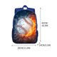 thumbnail image 3 of Mochila azul estampada para estudiantes, casual, de alta capacidad, mochila deportiva, para hombres y mujeres, 3 of 6