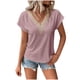 thumbnail image 1 of Camiseta de Manga Corta de Verano para las Mujeres con Cuello en V, Primavera de Verano de Poliéster, 1 of 8