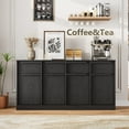 thumbnail image 3 of Modern Multi-Size Sideboard Buffet Cabinet - Wood Grain Panels & Drawer Storage, Perfect for Kitchen/Dining Room, 3 of 7