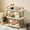 RD, variant on EGNMCR Cup Storage Shelf Desktop Mug Organizer Sideboard Teacup Drainer Cream Wind Kitchen Cup Holders Storage Shelf
