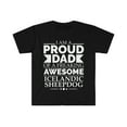 thumbnail image 1 of Proud dad Icelandic sheepdog Dog Dad Father's Day Unisex T-shirt S-3XL, 1 of 2