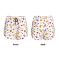 thumbnail image 4 of Disketp Cartoon Birds & Flowers Print Women's Shorts Workout Shorts for Athletic Gym Running Shorts with Phone Pockets X-Large, 4 of 8