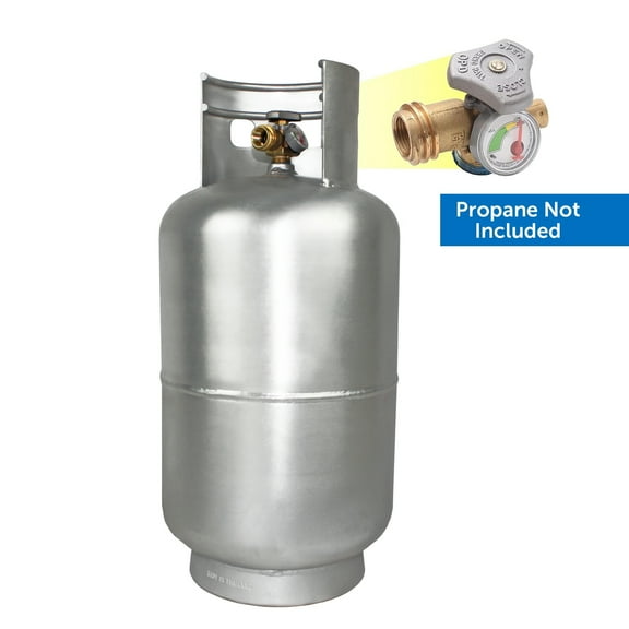 Flame King 30lb Aluminum Propane Tank Cylinder, Gauge & Opd Valve, Rugged Designed, Outdoor Cooking