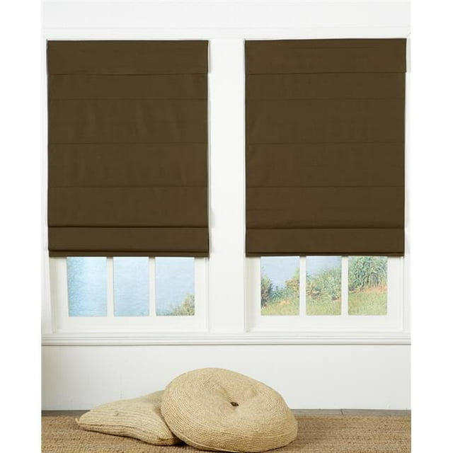 Safe Styles UBQ26X72CC Cordless Roman Shade, Chocolate - 26 x 72 in.