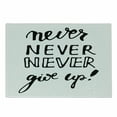 thumbnail image 1 of Saying Cutting Board, Phrase with Different Typographic Designs Philosophy Motivation, Decorative Tempered Glass Cutting and Serving Board, Small Size, Black and White, by Ambesonne, 1 of 1