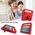 thumbnail image 6 of SaniMore for ALL-New Fire 7 2022 EVA Kids Case, Skid-Proof Texture Case with Holder & Foldable 2 in 1 Kickstand Shockproof Protective Case for ALL-New Fire 7 7" Boys Girls, Red, 6 of 6