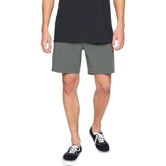 Hurley Men's Phantom 20" Walkshorts, Black Heather, 29