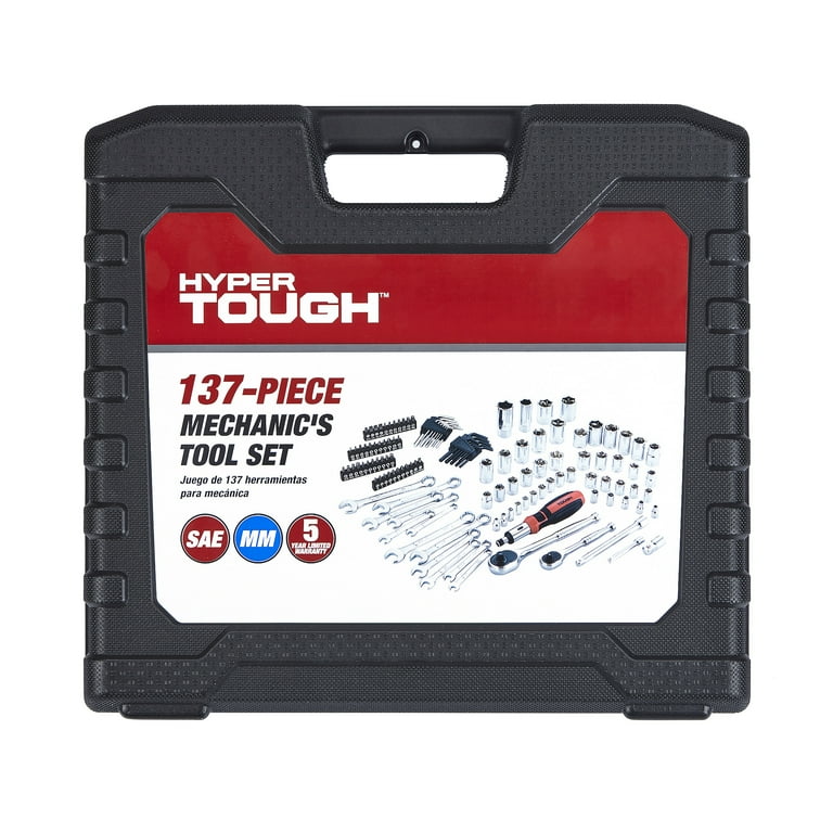 Hyper Tough 137 Piece Mechanic Set UJ5407TA - Walmart.com