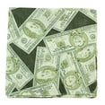 thumbnail image 2 of 12Pcs Bandanas 100% Cotton Double Sided Paisley Print Head Wrap Scarf Headband Dollar Bills, 2 of 5