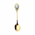 thumbnail image 1 of Injueey Herramientas para el hogar Cuchara de acero inoxidable Té Café Cuchara para revolver Postres Snacks Vajilla Cucharadita de porcelana vintage Cocina y Comedor Oro Injueey JJ17682-04, 1 of 5