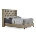 thumbnail image 3 of Baxton Studio Katherine Contemporary Nail head Trim Wingback Bed, Multiple sizes, Multiple colors, 3 of 4