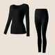 thumbnail image 1 of Conjunto de ropa interior térmica ultrafina sin costuras para mujer, Tops de fondo cálidos de invierno, Calzoncillos largos, L-XL de piel térmica altamente elástica, 2 piezas, 1 of 5