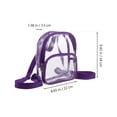 thumbnail image 2 of YSNOOWE Morada Transparente Para Viaje Con Dobles Y Almacenamiento Múltiple, 2 of 6