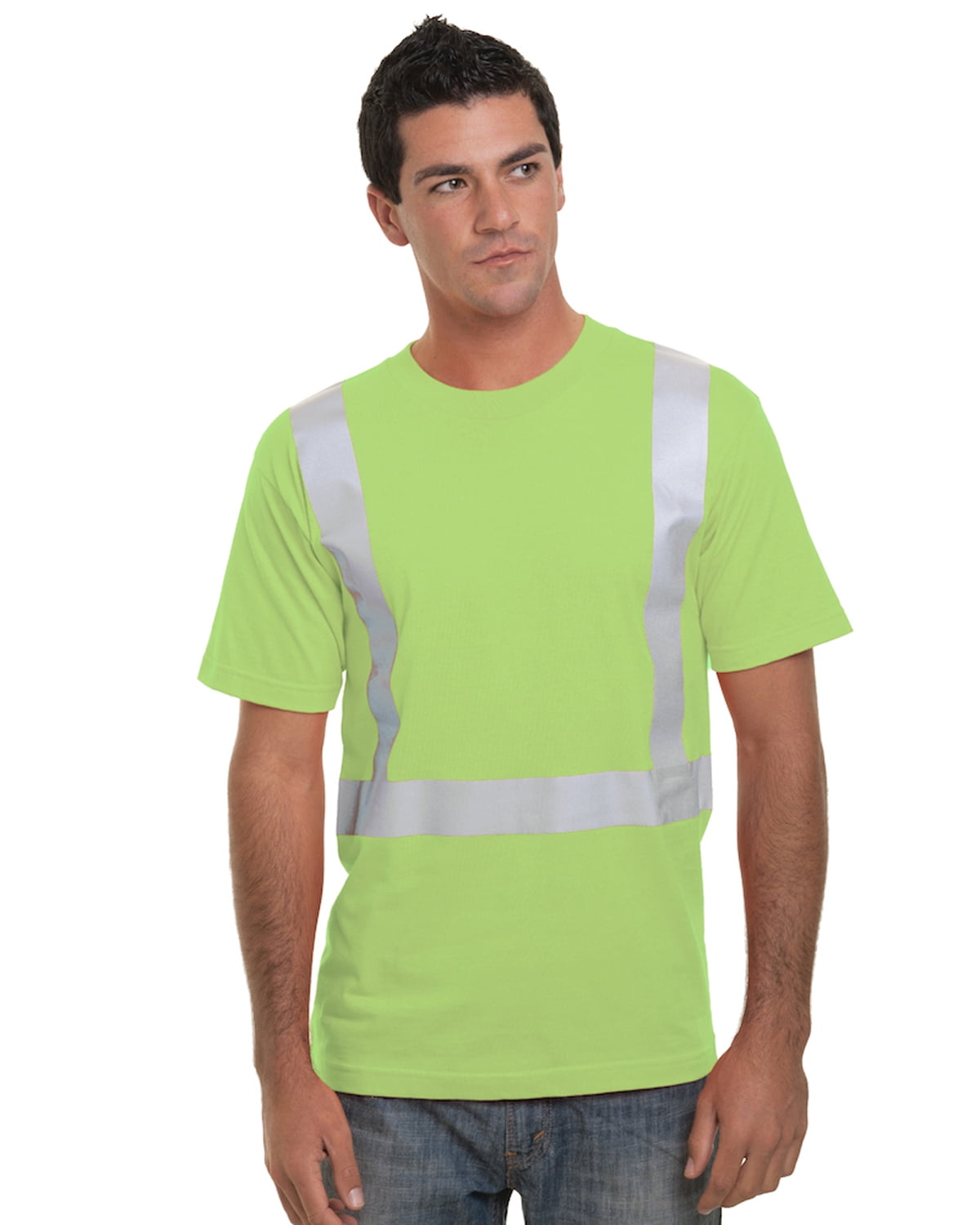 Cotton Crew Solid Striping T-Shirt 