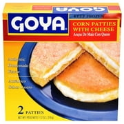Angle View: Goya Corn Patties with Cheese, 2 ct, 11.2 oz