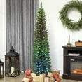 thumbnail image 2 of HOMCOM 6ft Christmas Tree with DIY Synchronized LEDs, Xmas Tree, Green, 2 of 10