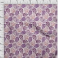 thumbnail image 4 of oneOone Polyester Lycra Purple Fabric Leaves Sewing Material Print Fabric By The Yard 56 Inch Wide, 4 of 6