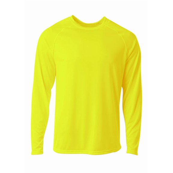 A4 N3396 SureColor Long Sleeve Cationic Tee For Adult Size Male