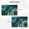 thumbnail image 4 of Placemats Set of 4 / 6, Teal Gold Marble Swirls Placemats for Dining Table Indoor/Outdoors Heat Resistant Washable Placemats 18" x 12", 4 of 8