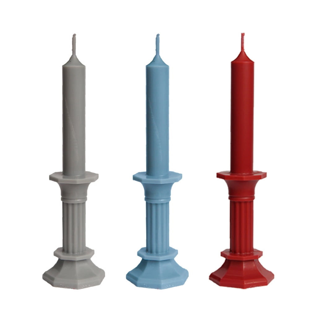 Geemin Plastic Candle Mold Octagonal Shape Scented Candle Candlestick Mould DIY Making