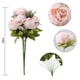thumbnail image 2 of Flor de flores de seda artificial con forma de ramo de peonías, decoración vintage para el hogar, 2 of 6