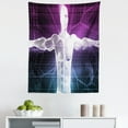 thumbnail image 1 of Engineering Theme Tapestry, Futuristic Technological Robotic Human Anatomy Discovering Robot, Fabric Wall Hanging Decor for Bedroom Living Room Dorm, 5 Sizes, Purple Blue White, by Ambesonne, 1 of 1
