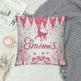 thumbnail image 2 of RUIYC Christmas Pillow Covers Farmhouse Christmas Decorations Snowflake Merry Christmas Decor Pillow Cover Cushion Case for Couch Sofa(Pink), 2 of 5