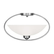 Livex 4237-91 Somerset Ceiling Medallion Lighting 19in Brushed Nickel 1-light
