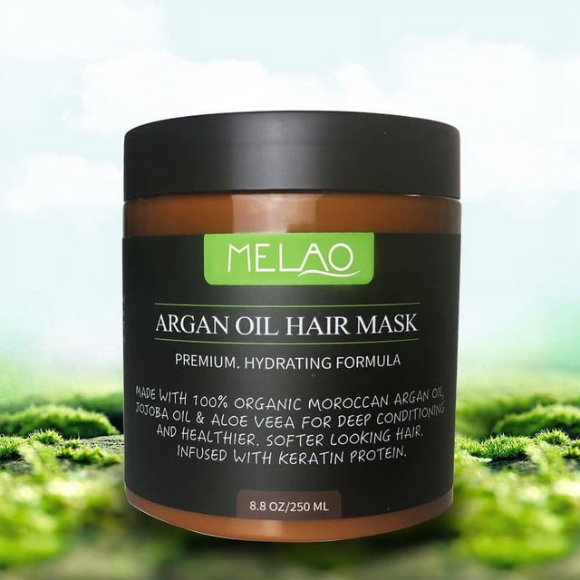 Fiudx Mascarilla Capilar Seca, Reparadora con Aceite de Argán Marroquí, Acondicionador Suavizante, Hidratación y Nutrición Instantáneas, Efecto Profesional, Tratamiento Hidratante, Control Del Frizz.