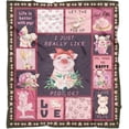 thumbnail image 2 of Cute Pig Throw Blanket for Kids Warm Soft Micro Flannel Blanket for Bed/Sofa/Travel/Living Room Decor 40x50 Inch, 2 of 5