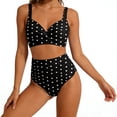 thumbnail image 4 of UTSJKR Women's 2026 High Waist Split Bikini Set, Slim Fit European Style Bathing Suit, Holiday Pool Beach Swimwear Black XL, 4 of 6