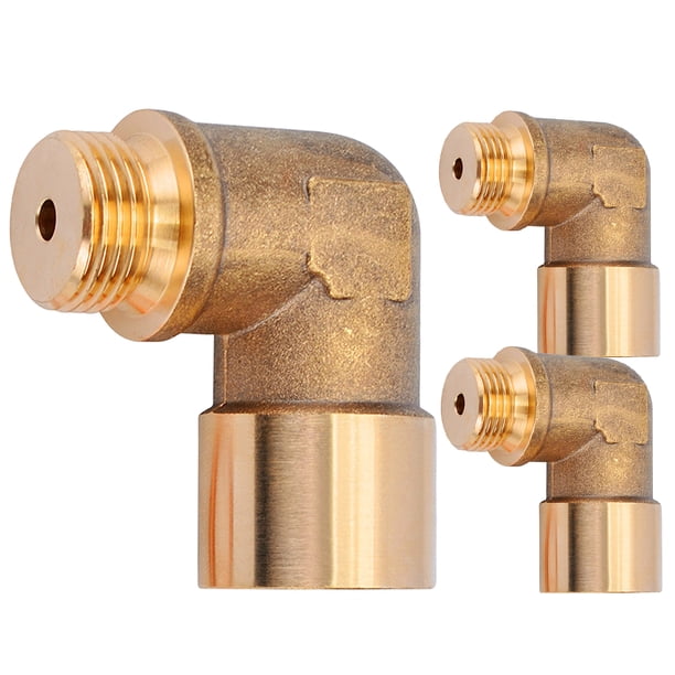Adaptador Sensor Oxígeno 90 Grados Conector Sensor Oxígeno Latón M18x1.5 (3 Piezas)