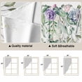 thumbnail image 5 of Eucalyptus Leaves Swag Curtains for Kitchen/Bedroom/Living Room, Sage Green Weeping Summer Botanical Scalloped Curtains 63 Inch Long, Window Swag Topper Curtains Valances 2 Panels Set 36"x63", 5 of 8