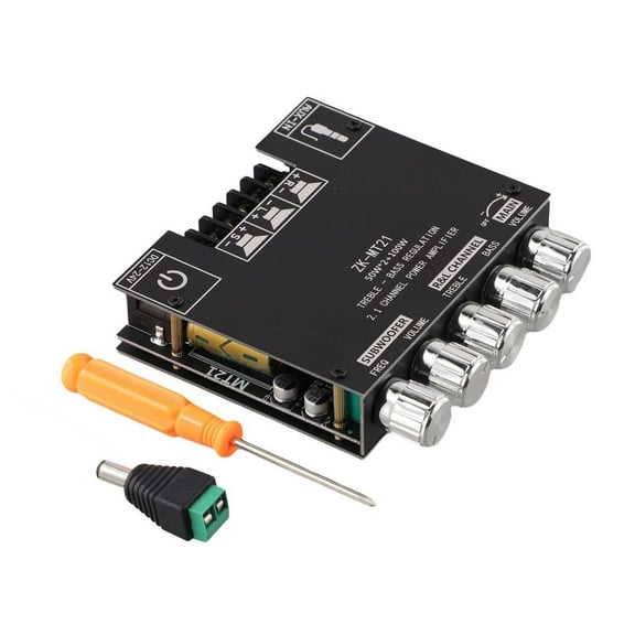 ZK-HT21 2x160 220W 2.1 Channel Bluetooth- Digital Power Amplifie Board AUX Audio Stereo Subwoofer Amp Amplificador Board Module