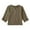 Army Green, variant on uikmnh Cute Tops for Teens Linen V-Neck Blouse for Girls 3/4 Sleeve Loose Fit Button Down Tee Solid Color Summer Holiday Casual Top Size:11-12 Years