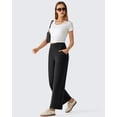 thumbnail image 3 of G4Free BareFeel 25"/27"/29" Inseam High Stretch Wide Leg Yoga Pants Ankle Length Casual Lounge Pants with Pockets, 3 of 7