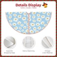 thumbnail image 3 of Bingfone Christmas Tree Skirt Mat Christmas Decoration Interior 36" -Floral Daisy, 3 of 6