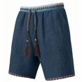 thumbnail image 3 of Sentmoon Shorts for Men Mens Straight Leg Work Pants Solid Color Stretch Waist Drawstring Pocket Casual Utility Trousers Comfortable Lightweight for Outdoor and Daily Wear M-3XL, 3 of 7
