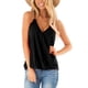 thumbnail image 1 of Camisola con cuello en V envolvente para mujer, camiseta sin mangas elegante de Color liso con tirantes finos para oficina, 1 of 5