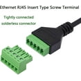 thumbnail image 3 of RJ45 Screw Terminal,RJ45 Male to 8 Pin Screw Terminal Connector,RJ45 8p8c to 8Pin Bolt Screw Type Terminal Connector, 3 of 5