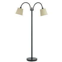 Cal Lighting Gail 11" 2-light Durable Metal Arc Floor Lamp in Dark Bronze