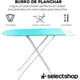 thumbnail image 4 of Burro de Planchar Plegable y Resistente Tabla de Planchar con Soporte para Plancha Colgador 7 Alturas Ajustables Burro de Planchar de 90 x 30 CM (Rombos Azules), 4 of 4