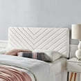 thumbnail image 2 of Modway Alyson Angular Channel Tufted Performance Velvet Full/Queen Headboard in White, 2 of 2