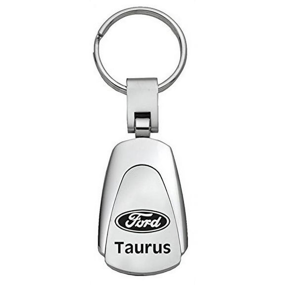 Ford Taurus Teardrop Key Chain (Silver)