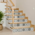 thumbnail image 5 of Mi Alma Gray Floral Peel & Stick Vinyl Backsplash Tiles 5x5, 24 pcs, 5 of 11